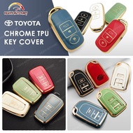TOYOTA ALL NEW VIOS COROLLA CROSS CAMRY YARIS ALTIS 2024 Car Key Cover Sarung Kunci Remote Case Casing Accessories 2023