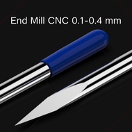 1 ชิ้น ดอกแกะสลัก 0.1-0.4mm End Mill CNC 3.175 มม. ก้าน 3 หน้า สำหรับ อะคริลิค/ PVC/ ไม้/ แผ่นโรมาร์ค/ หยก/ อลูมิเนียม / ทองแดง