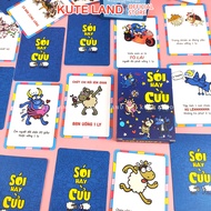 Bộ bài Sói hay Cừu Drinking Game bạn bè boardgame nhậu uống rượu bia nhiều thử thách trò chơi vui nh