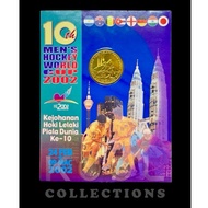 Malaysia 1 Ringgit 10th Men's Hockey World Cup 2002 Coin Card