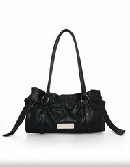 包順豐🔥(有實物圖/2色) Matin Kim Shirring Tie Buckle Shoulder Bag