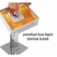Layer cake press/cake press loyang kek 10x10cm loyang kek