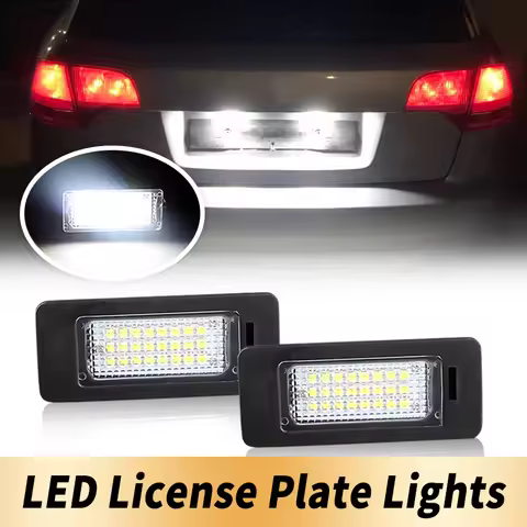 2PCS Car No Error Canbus Led License Number Plate Lights Bulb For Audi A1 A4 B8 A5 S5 A6 S6 A7 Q5 TT