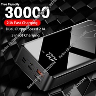 30000mAh Power Bank 30000mAh Powerbank 30000 Powerbank LED Display Quick Charge 2.1A 3 input xiaomi 