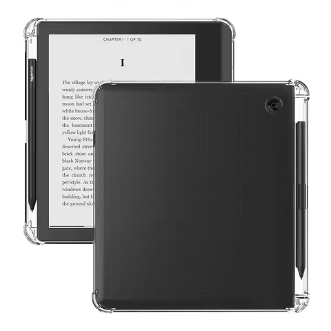 For Kobo Elipsa 2E/Elipsa 10.3 Inch Shockproof Case with Pen Slot Transparent TPU Soft Protective Co