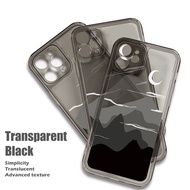 Translucent MOUNTAIN NIGHT CLOUD AND MOON GRADIENT HILLS CASE IPHONE 7 8 SE2020 7PLUS 8PLUS X XR XS 