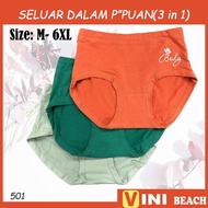 SELUAR DALAM PEREMPUAN 501 M-6XL MIX COLOUR