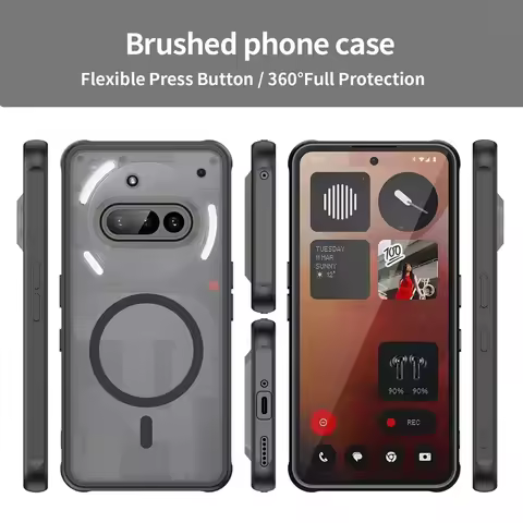 Luxury Translucent Shockproof Magnetic Case For Nothing phone 3a Pro Nothing CMF Phone 2 Pr Magsafe 