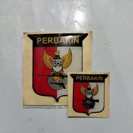 PERBAKIN Embossed Emblem Stickers Sizes 6, 7, and 4, 4, and 4