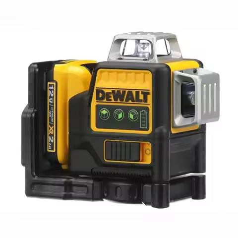 DEWALT DW089LG 12V 360° Tri-Sided Green Laser Level Self-Leveling High-Precision Portable Durable Le