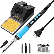 Soldering Iron, 100W Soldering Tool, LED Display Temperature Control Accurate 392°F-932°F, with ON/O