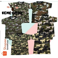 kemekome collection Army Kids camouflage Tshirt 1 years to 8 years Baju Askar budak