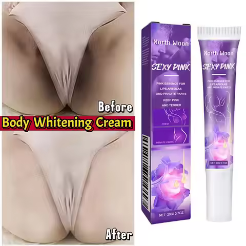 Body Whitening Cream For Dark Skin Intimate Area Pink Essence Dullness Brighten Skin Whitener Beauty