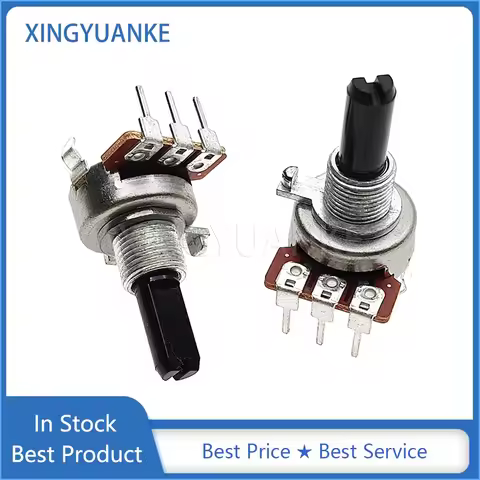 2PCS 161 Type B10K B20K B50K B100K Volume Adjustment Potentiometer Vertical Mono 3Pin B103 B203 B503
