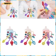 [tdraoylp] Hand Grip Rattle Toys Hand Bells Sensory Toy Hand Rattle Sound for 3 6 9 Month Babies Gir