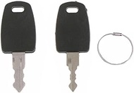 FASTROHY 2Pcs Universal Lock Key Master Keys with 1Pc Key Ring for TSA002 TSA007 Master Key Bag Luggage Suitcase Customs TSA Lock Black