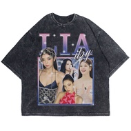 Patternmerch "Lia itzy homage" Oversize T-shirt | Washed tee | Vintage T-SHIRT