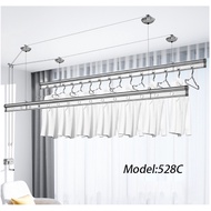 Model:528C 1.5M/2M/2.4Meter Ceiling Mounted  Lifting Clothes Hanger/Lifting Drying Rack/Ampian Baju 