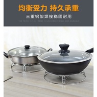 《SG STOCK》Stainless steel kitchen pot rack Kitchen steamer rack thickened double wok Thermal insulation pad anti-Hot