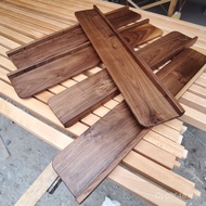 Living Room 8V Wall-Mounted Wall TV Wall Black Walnut Perforation-Free Decoration Flat Partition She