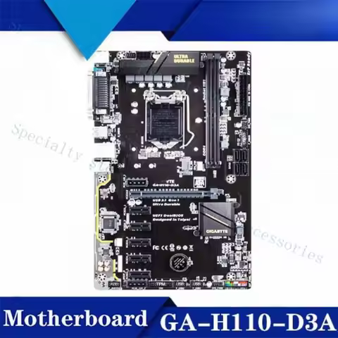 A+FOR Gigabyte GA-H110-D3A Motherboard CPU i3 i5 i7 LGA1151 Intel DDR4 VGA USB 3.0