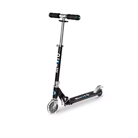Kickboard Sprite Foldable LED Kid Teen Scooter for Ages 6+ 2 Wheel Adjustable T Bar Smooth Ride Moti