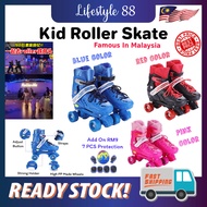 *Next Day Delivery* Double Row Kid Roller Skate Kasut Roda Kanak Kids Inline Skates Roller Skate Inl