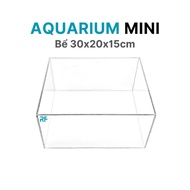 Mini fish tank 30x20x15cm for desk