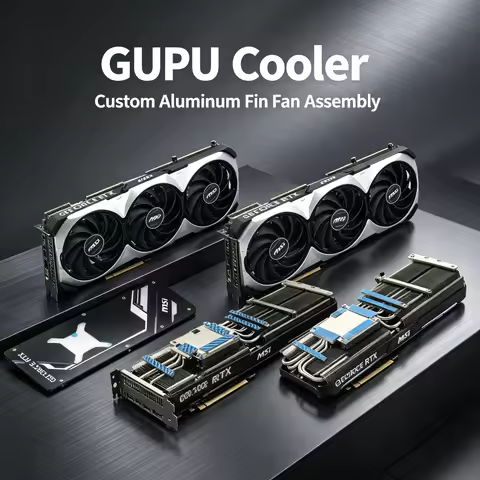 Custom Replacement GPU Cooler – For MSI GeForce RTX 4060Ti–4090 Ventus 3X Series, Includes Fan Assem