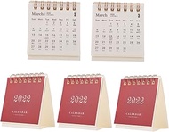 MAGICLULU 20 Pcs 2022 2022 Desk Calendar Calender Mini Desk Calendar with Stand Schedule Calendar Desktop Calendar Planner Decorative Calendar Office Clamshell Simple Paper Makeup