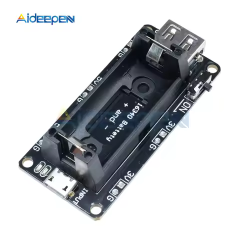 16340 Rechargeable Lithium Battery Charger Shield Board ESP8266 ESP32 Power Bank Module Dual Output