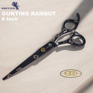 Stainless Steel Buffing Straight Hair Scissors 4Cr13 - CL-6