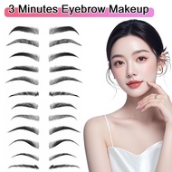 2 Styles Eyebrow Stencils Set Reusable Shaping Guide Card With Headband For Perfect Makeup T9d0
