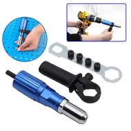 Blue Metal Electric Rivet Tool Conversion Set Aluminum Alloy Core Pulling Rivet Conversion Head Powe