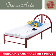 Single Bed Frame Budget / Cold Rolled Metal Bed / Bedroom Furniture / Katil Single / Katil Besi Katil Bujang Murah