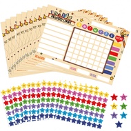 10 Reward Charts And 7 Sheets Star Stickers - Positive Motivation Star Chart For Chores + Good Behav