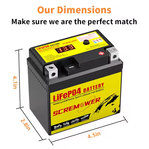 5L-BS 12V 3Ah LiFePO4 Motorcycle Starter Battery CCA 180A Lithium Iron Phosphate Scooter Battery Wit