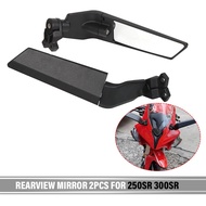 For CF 250SR 300SR 250 300 sr Motorcycle Mirrors Modified Wind Wing Adjustable Rotating Rearview Mir