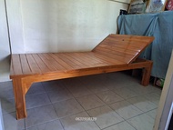 Win888- เตียงไม้สัก เตียงไม้100×200×45ซม. มี3สี(งานดิบไม่ทำสี/สีใสโชว์ลายไม้/สีย้อมน้ำตาลส้ม) มี2แบบ