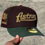 New Er1a Houston Astros Inaugural Season 2000 Burnt Gold Two Tone Edition 9forty A Frame Snapback Ca