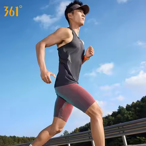 361 Degrees Men's Sport Shorts Pockets Quick-Drying Breathable Elastic Waist Support Professional Ru