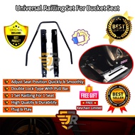 Universal Slider Rail Adjuster Racing Car Railing Set For Bucket Seat Tapak BRIDE SSCUS RAIL