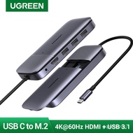 UGREEN USB C HUB USB Type C 3.1 to M.2 B-Key HDMI 4K 60Hz USB 3.1 10Gbps USB C HDMI HUB Splitter for MacBook Pro HUB 06b