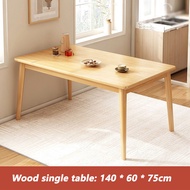 Sevenwood Nordic wooden dining table set untuk 4/6 meja makan kerusi makan moden meja makan makan 4 meja kopi murah
