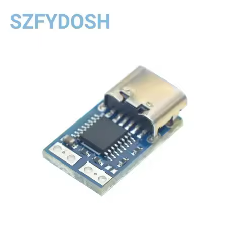 PDC004-PD PD Decoy Module, USB-C PD 9V 12V 15V 20V DC Fixed Voltage Power Trigger Module 5A Type-C F