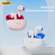 Realfit F2 TWS Bluetooth Earbuds  High-Quality  Low latency  Earphones With AI ENC For Daily Use
