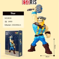 (ES) E4E464 Nano Blocks Medium All Variants 3D Model SUPERHERO THOR MARVEL