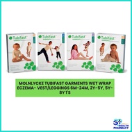 MOLNLYCKE TUBIFAST GARMENTS WET WRAP ECZEMA- VEST/LEGGINGS 6M-24M, 2Y-5Y, 5Y-8Y 1'S