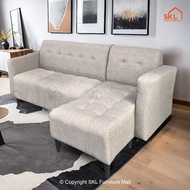 KRIS 3 Seater 7FT L Shape Fabric Sofa Set / L Shape Sofa / Fabric Sofa / Modern Sofa Set