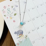 玉化拉利瑪 海紋石 925銀針鍊 改善溝通技巧 消除整日工作疲勞